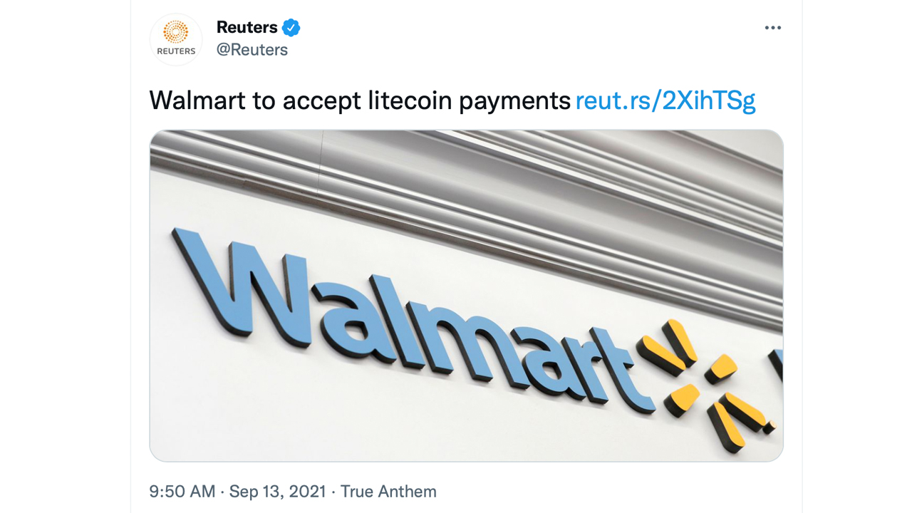 Walmart and Litecoin Payment News Debunked by Walmart Spokesperson, LTC Prices Shudder from Fake News